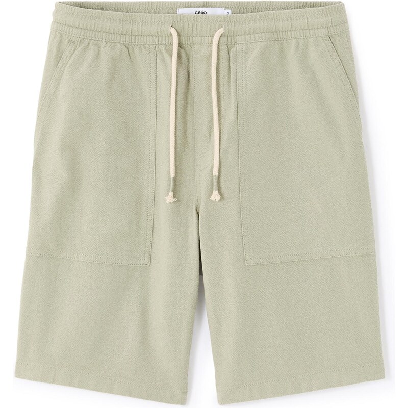 Celio ľanové šortky Lodiegobm 66980251