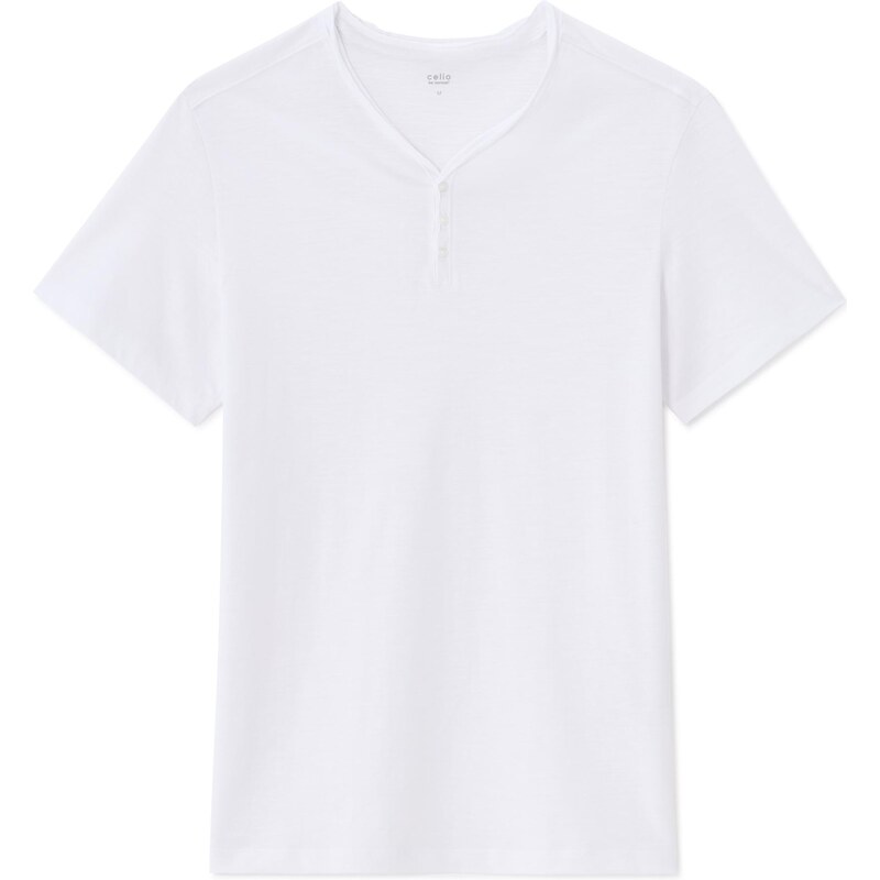 Biele pánske tričko Celio Meslico 66980400