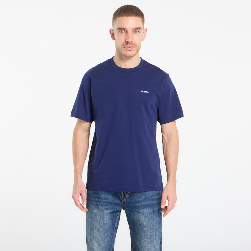 Tričko Queens Mens Esssential T-Shirt With Contrast Print 5-Pack Black 66981446