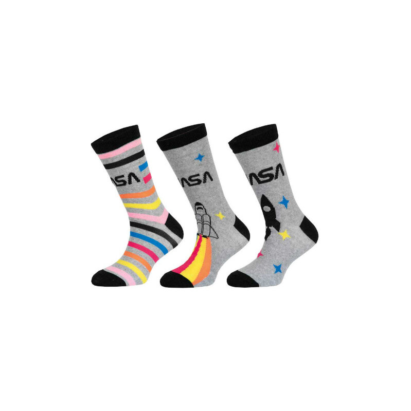 Trenýrkárna 3PACK detské ponožky NASA viacfarebné (39270/grey) 27/30 66981790