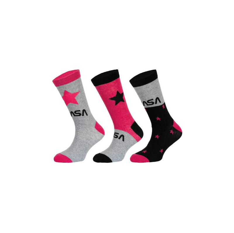 Trenýrkárna 3PACK detské ponožky NASA viacfarebné (39270/red) 31/34 66981791