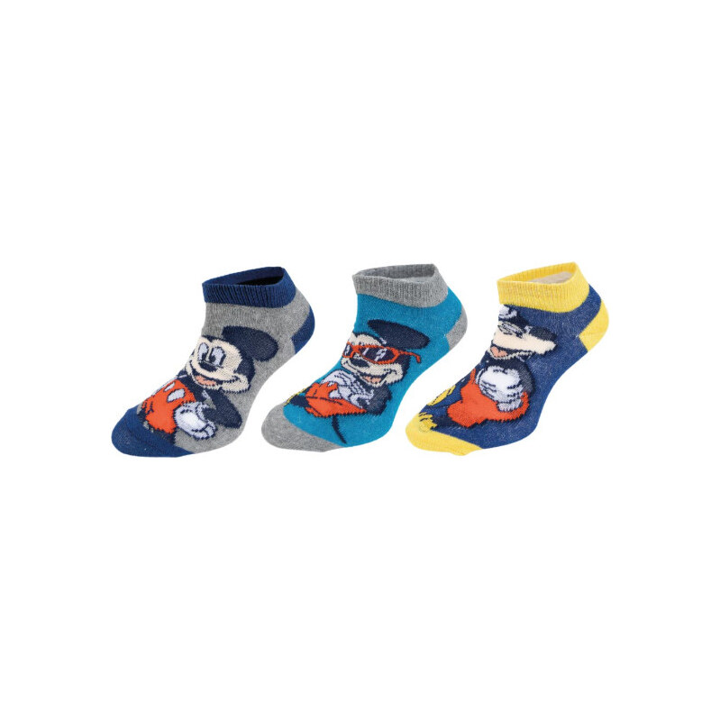 Trenýrkárna 3PACK detské ponožky Mickey viacfarebné (38131/blue) 23/26 66981793