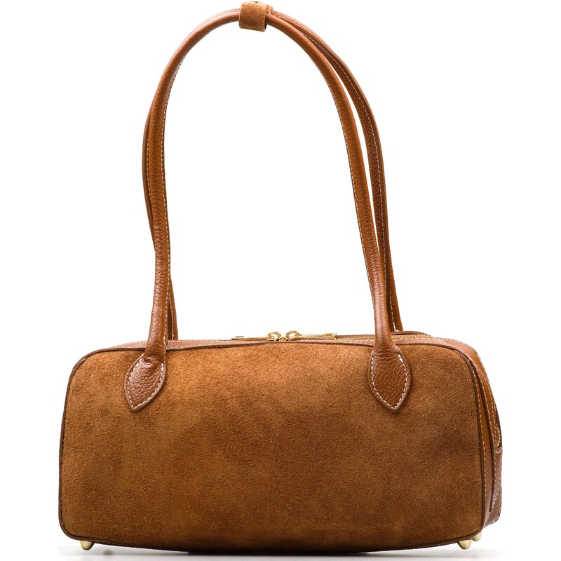 Blaire Kožená kabelka Larissa koňakovo hnedá 66982822