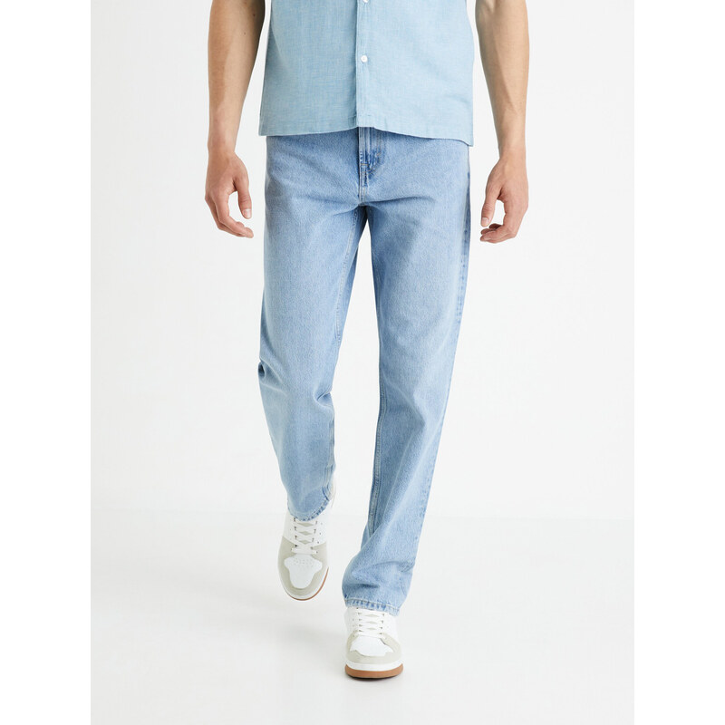 Svetlomodré pánske rovné rifle Celio Foloose 66984185