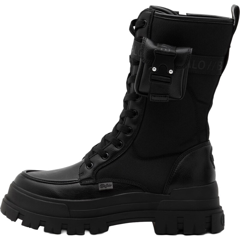 BUFFALO Šnurovacie čižmy ASPHA čierna 66985500