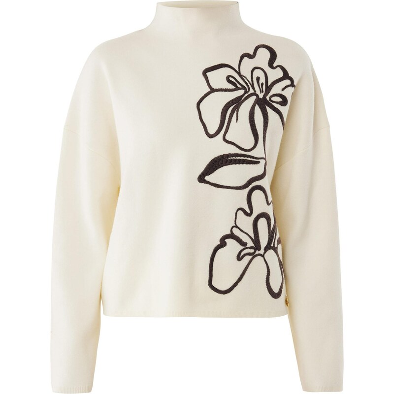 MEXX Sveter krémová / tmavohnedá 66985530