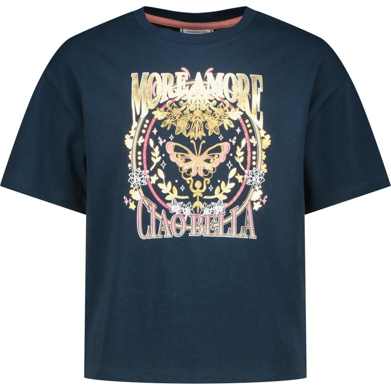 VINGINO Tričko Henrieka tmavomodrá / zlatá / ružová 66985631