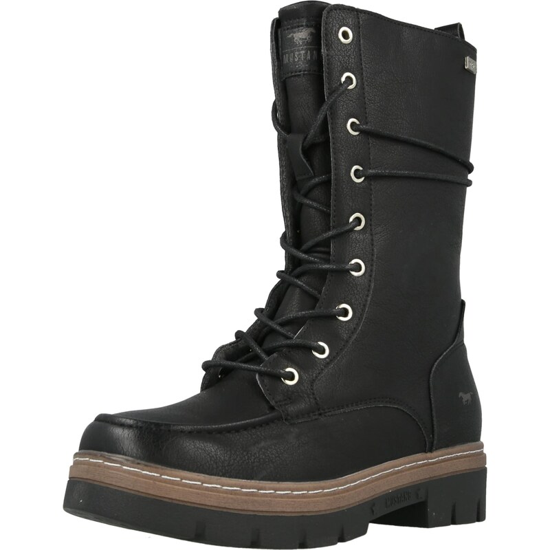 MUSTANG Šnurovacie členkové čižmy čierna 66985663