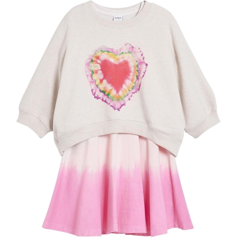 Desigual Šaty svetložltá / fialová / staroružová / ohnivo červená / 66985699