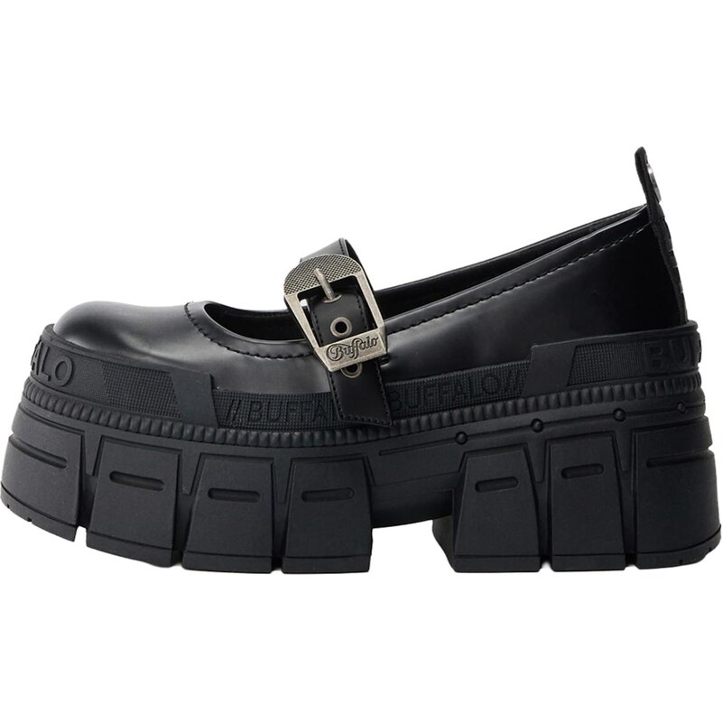 BUFFALO Baleríny s ramienkom GOSPHER čierna 66985752