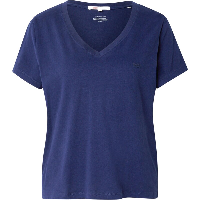 LEVIS Tričko Favorite Cotton V-Neck Tee modrá 66985761