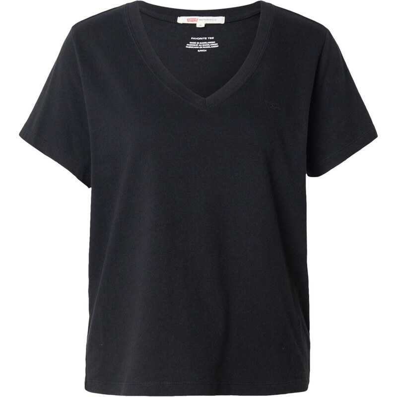 LEVIS Tričko Favorite Cotton V-Neck Tee čierna 66985775