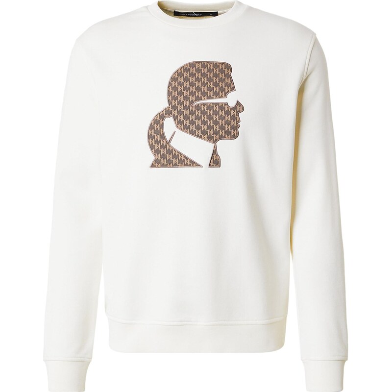 Karl Lagerfeld Mikina krémová / hnedá / svetlohnedá 66985801