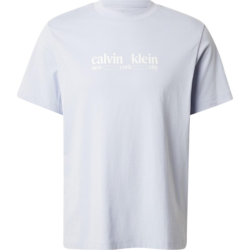 Calvin Klein Jeans Tričko NYC pastelovo fialová / biela 66985861