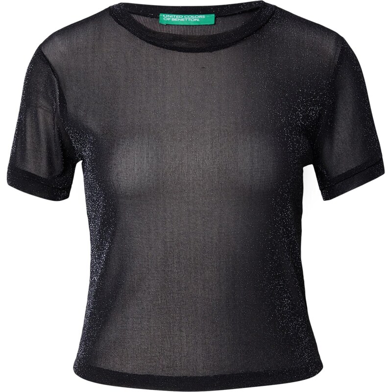 UNITED COLORS OF BENETTON Tričko čierna melírovaná 66985983