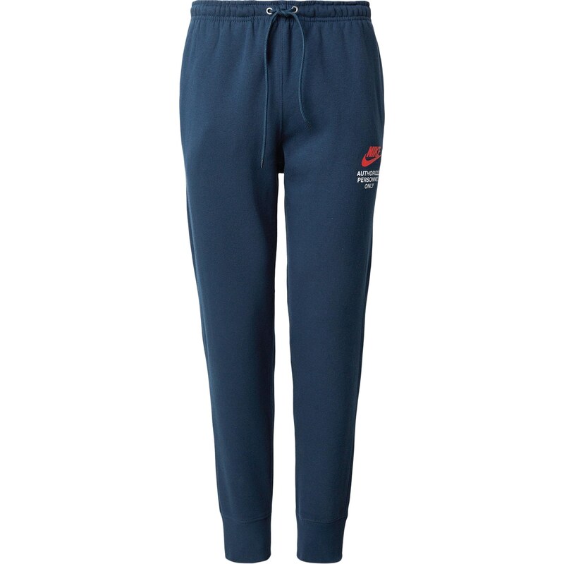 Nike Sportswear Nohavice CLUB námornícka modrá / oranžová / biela 66986026