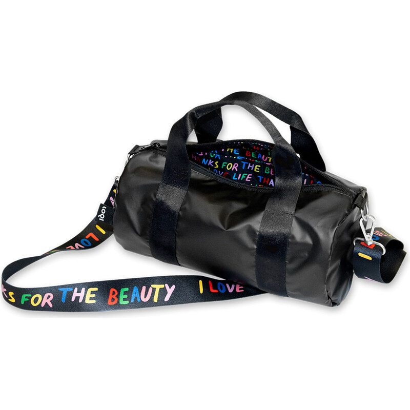 Loqi Love Life Metallic Black Weekender Medium 68447723