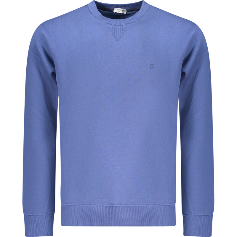 COVERI MOVING Modrý pánsky sveter bez zipsu 66995759