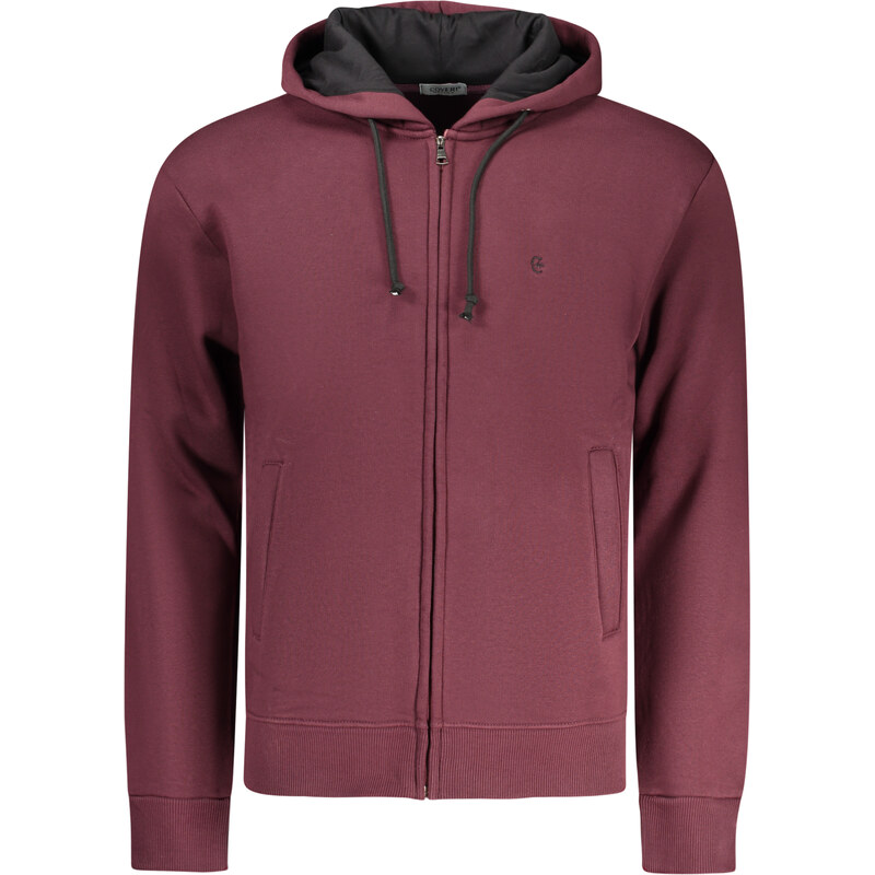 COVERI MOVING Pánska červená mikina na zips 66995717