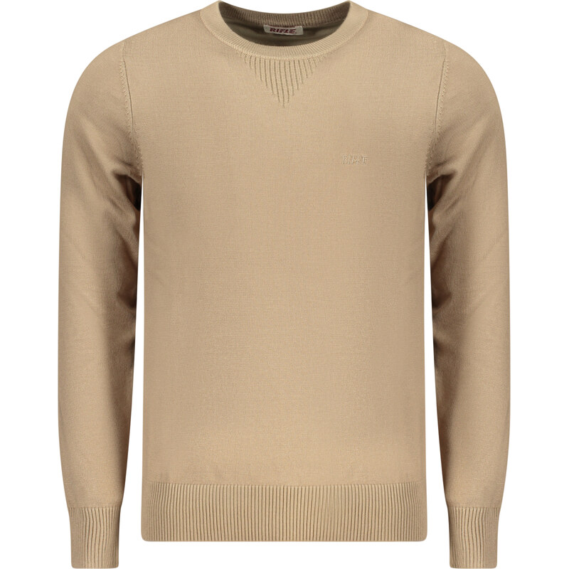 Rifle Pánsky béžový sveter 66995792