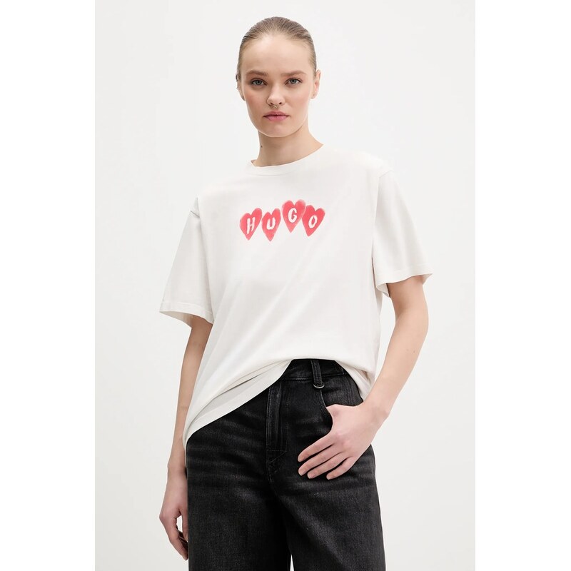 Bavlnené tričko HUGO Vintage Tee_22 66998025