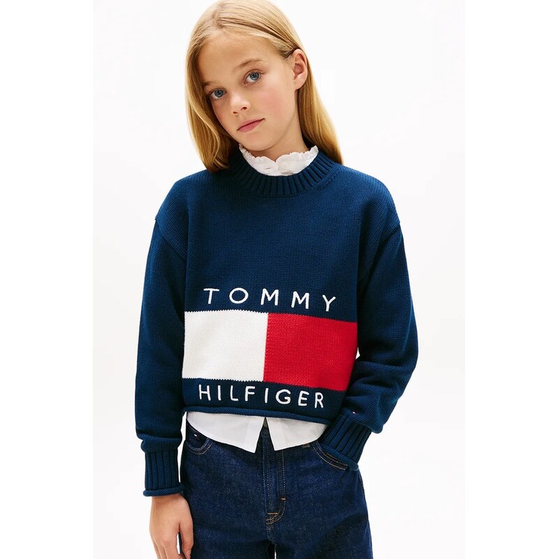 Detský bavlnený sveter Tommy Hilfiger 66990400