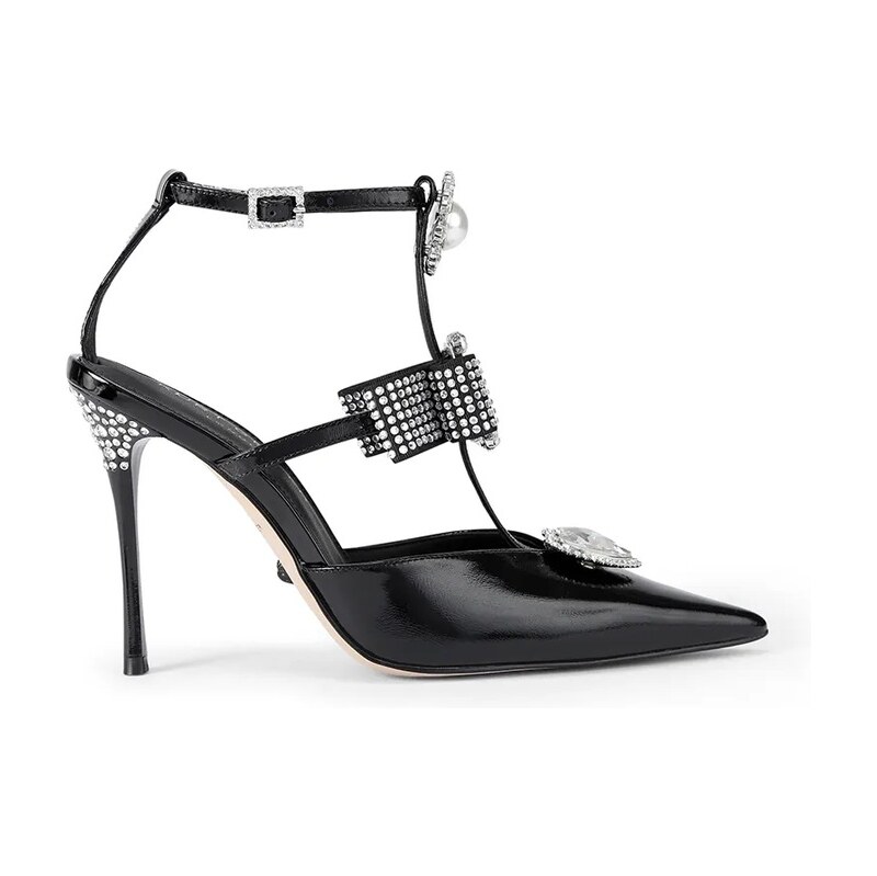 Kožené lodičky Kurt Geiger London Bow Point Gladiator Court 66990417