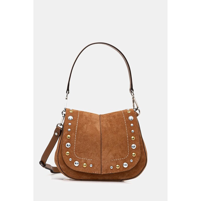 Semišová kabelka Gianni Chiarini HELENA ROUND 66990442