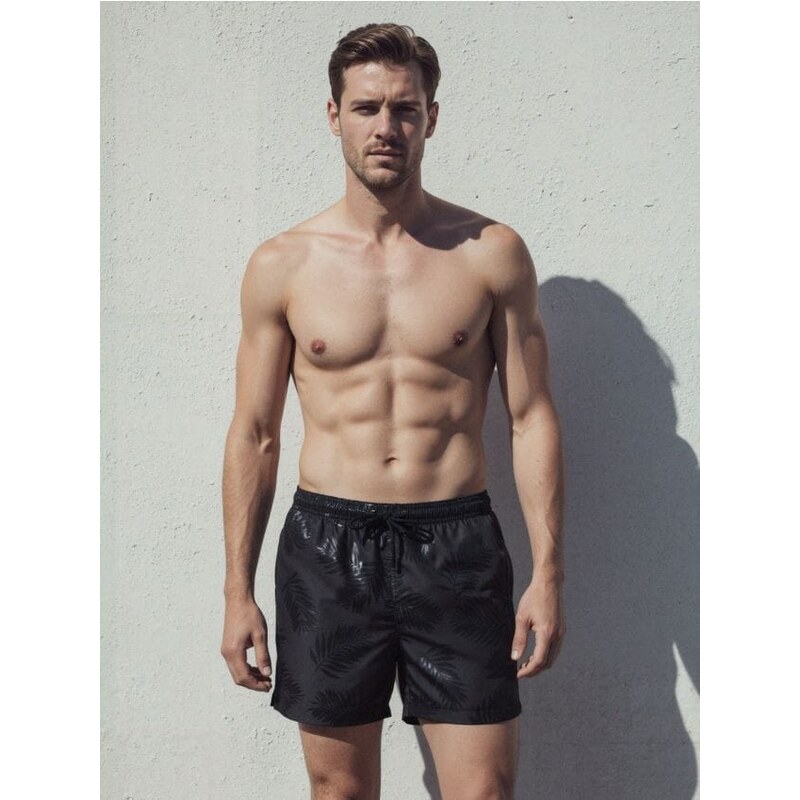 Sinsay - Plavkové šortky - čierna 67003122