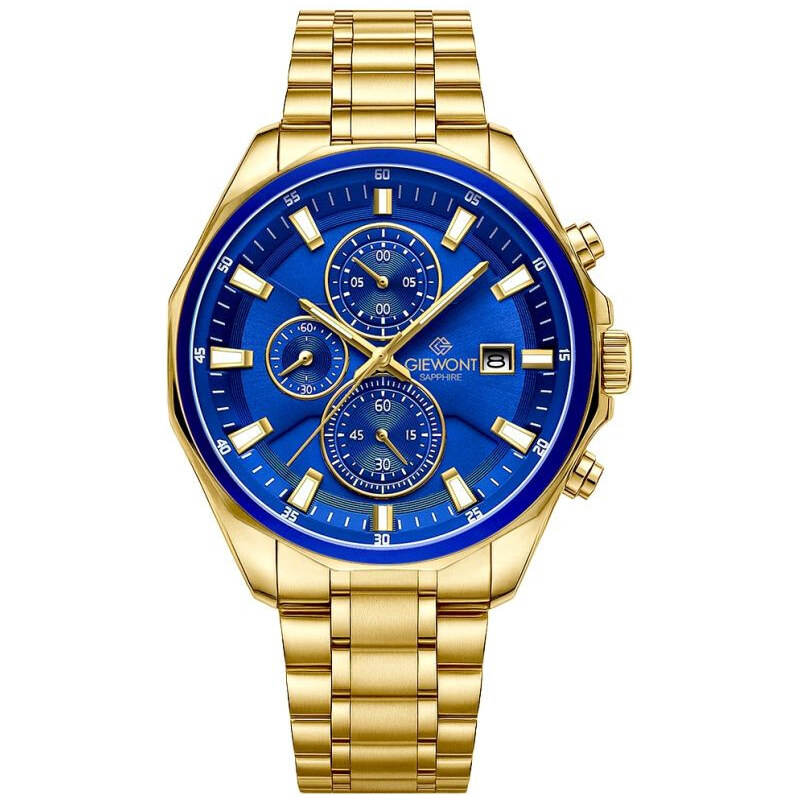 Pánsky chronograf Giewont Sapphire Gold Blue GW7290-B6 66993126