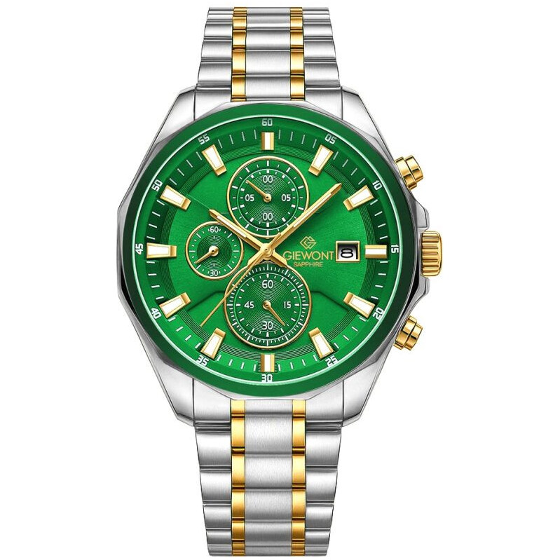 Giewont Chronograph Sapphire Silver Green GW7290-B7 66993127