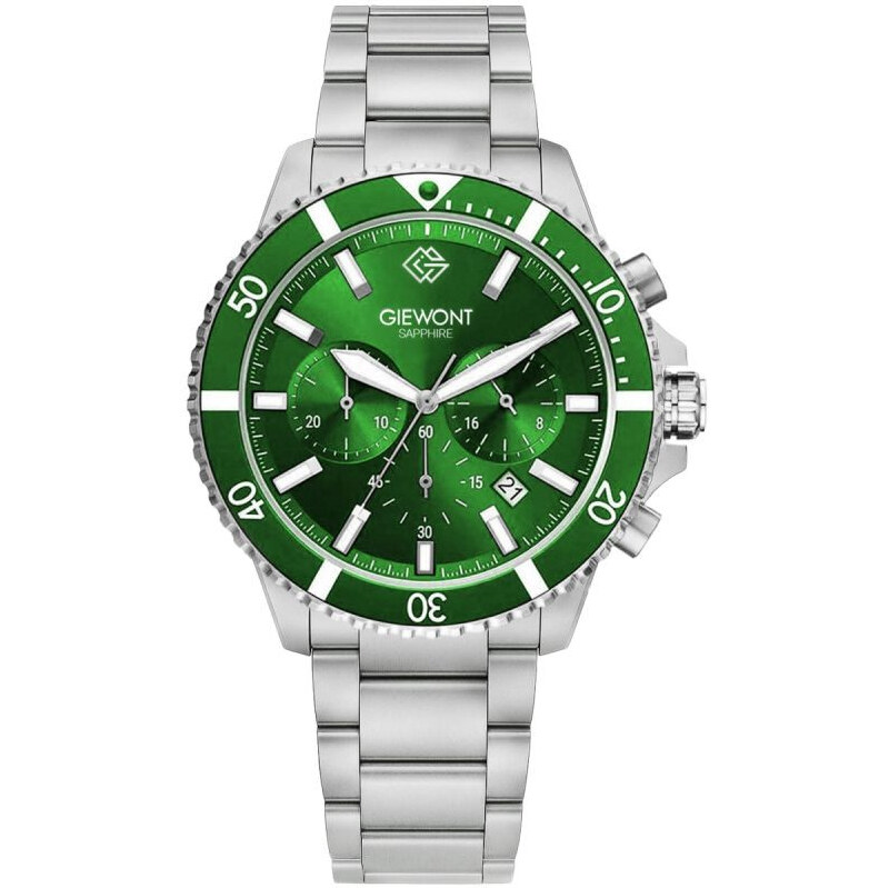 Giewont Chronograph Sapphire Silver Green GW3970-B8 66993150