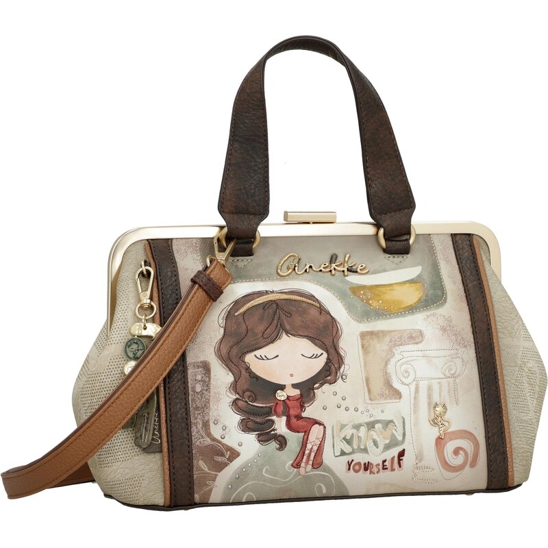 Anekke kabelka s kovovým rámom a popruhom Muse 66991611