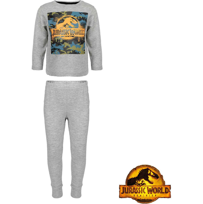 Trenýrkárna Chlapčenské pyžamo Jurassic World viacfarebné (39227/grey) 66991874