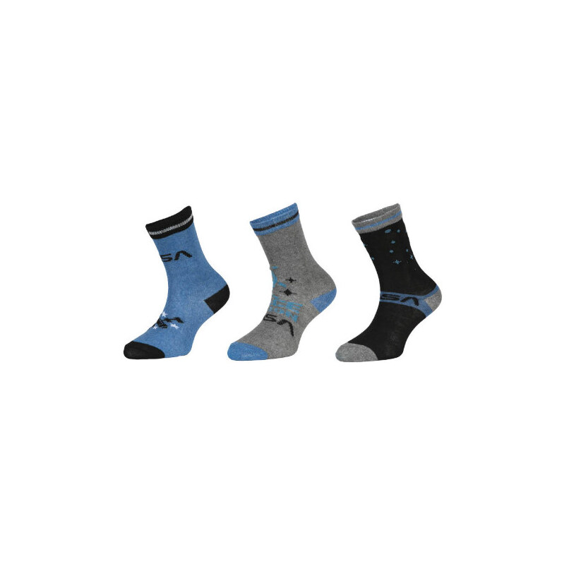 Trenýrkárna 3PACK detské ponožky NASA viacfarebné (39133/blue) 31/34 66991876