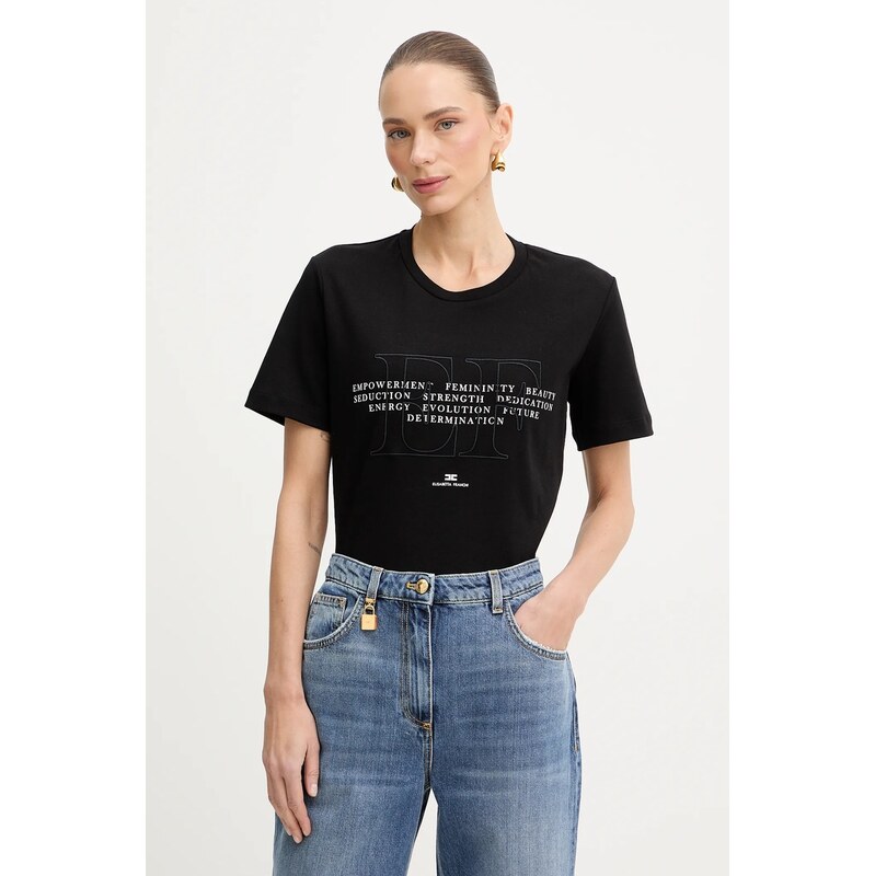 Bavlnené tričko Elisabetta Franchi 66991886