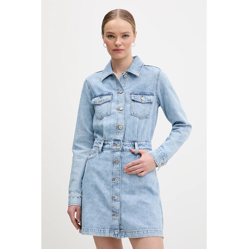 Rifľové šaty Tommy Jeans 66998103