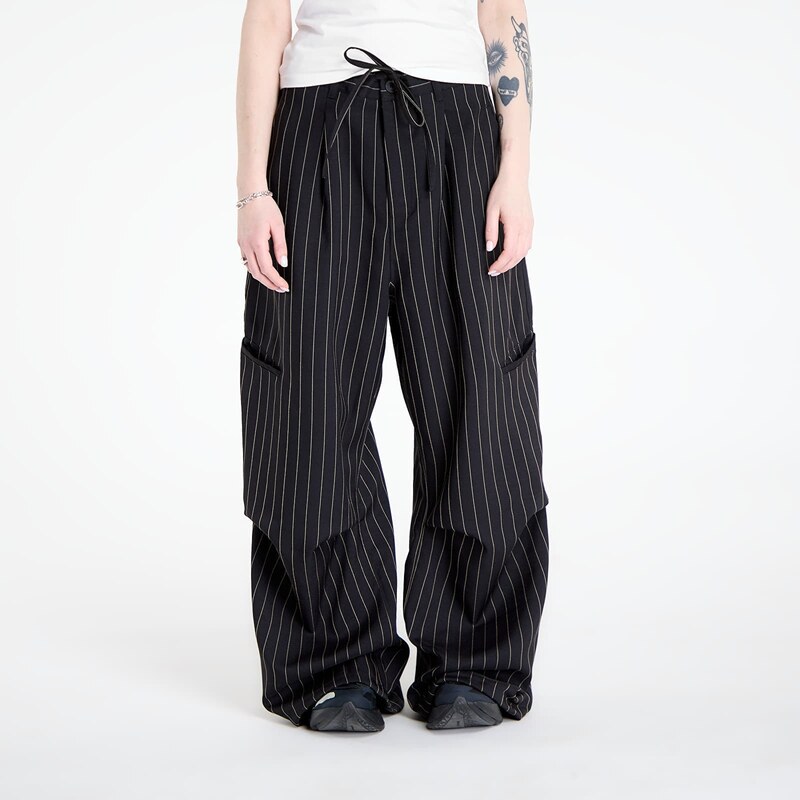 Kalhoty Y-3 Pinstripe Ut Straight Leg Trousers Black XS 66992333