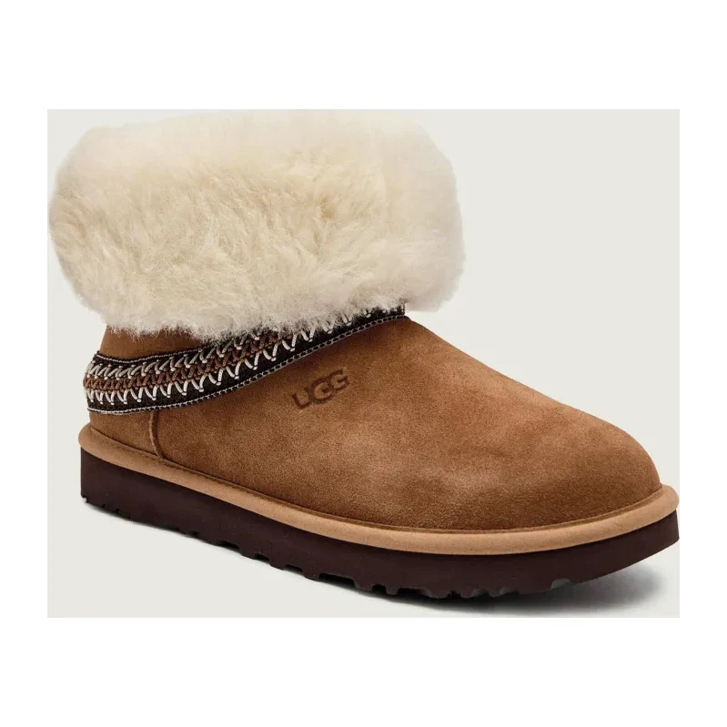 UGG Snehule CLASSIC SHORT CRESCENT | semiš 60947282
