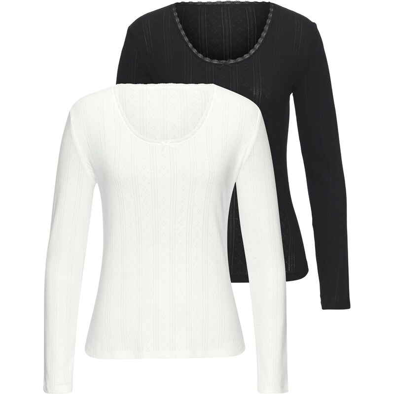 VIVANCE Tričko čierna / biela 66999911