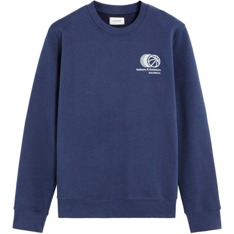 Scalpers Sveter námornícka modrá / biela 67000013