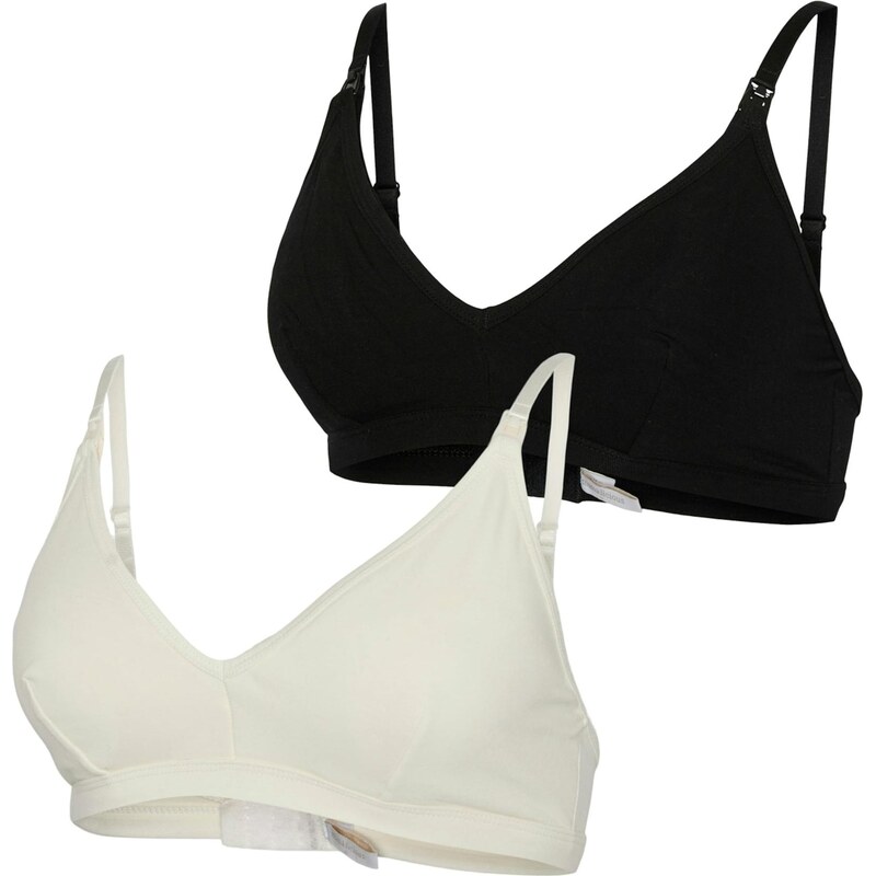 MAMALICIOUS Podprsenka na dojčenie MLLeyla Feed Me čierna / biela 67000078