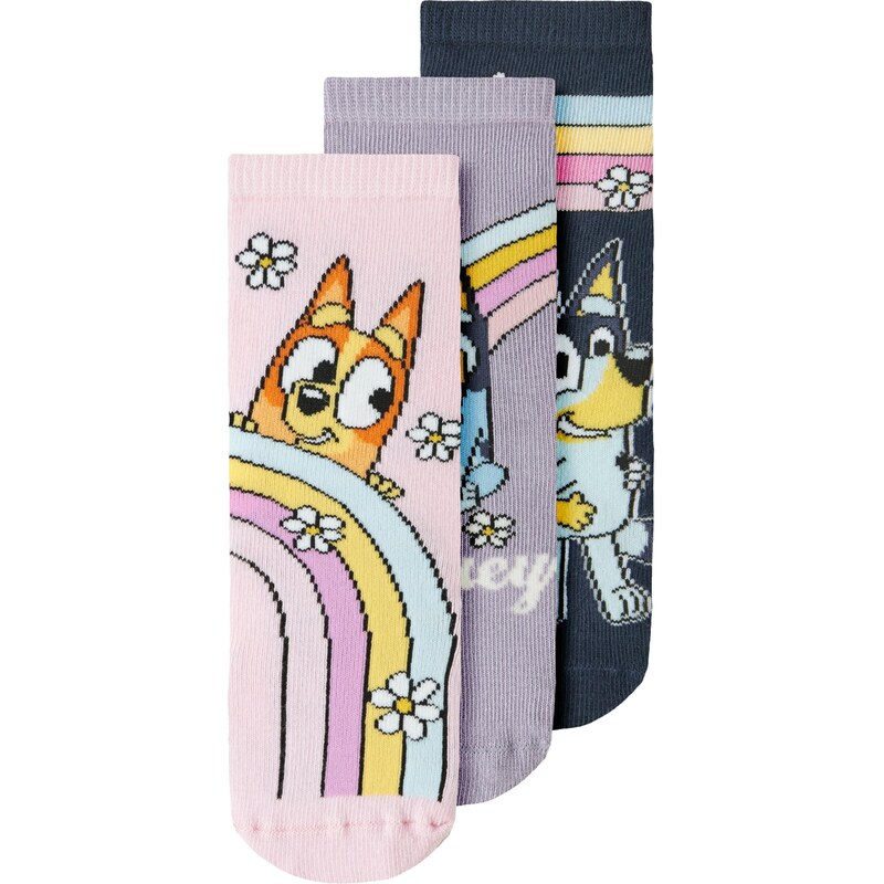 NAME IT Ponožky NMFJENSIA BLUEY námornícka modrá / citrónová / 67000083