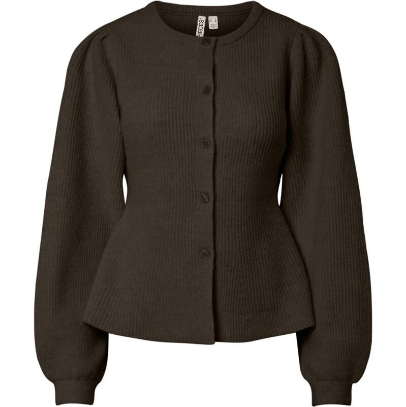 PIECES Kardigán PCSilly tmavohnedá 67000092