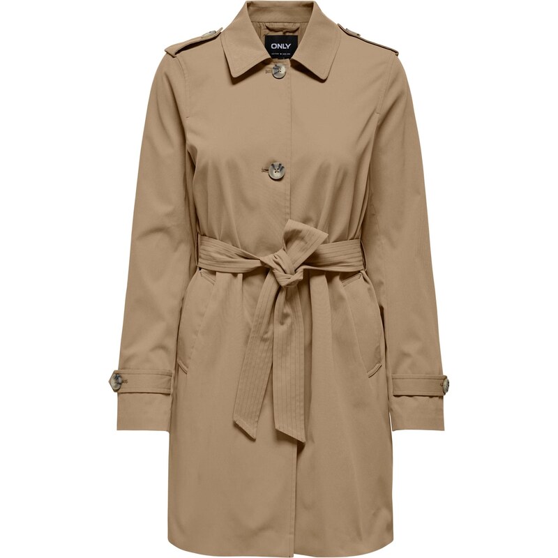 ONLY Prechodný kabát ONLDISA tmavobéžová 67000108