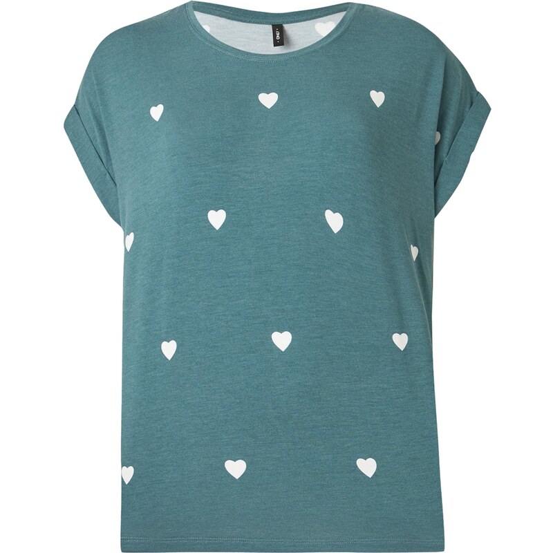 ONLY Tričko ONLMoster jedľová / biela 67000275