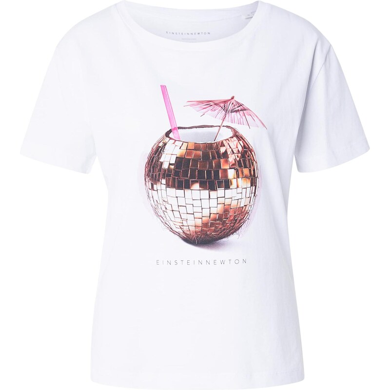 EINSTEIN & NEWTON Tričko čokoládová / svetloružová / biela 67000261
