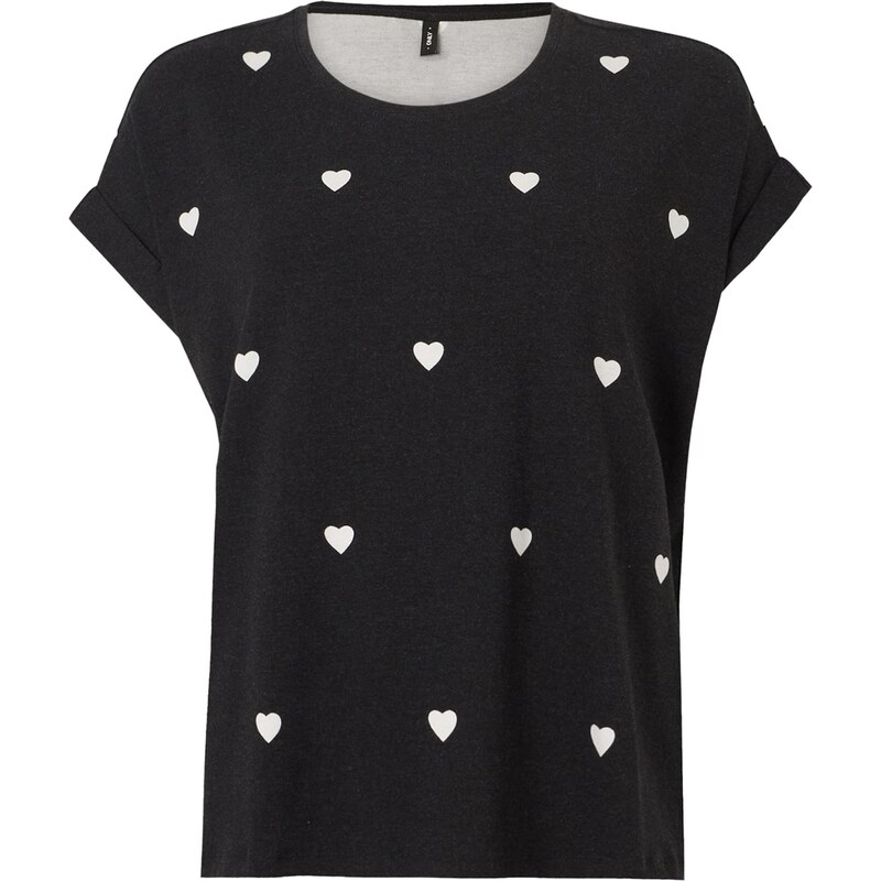 ONLY Tričko ONLMoster čierna / biela 67000272