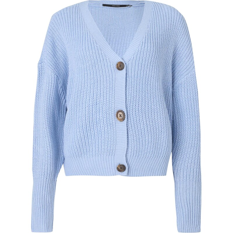 VERO MODA Kardigán VMLea svetlomodrá / hnedá 67000297