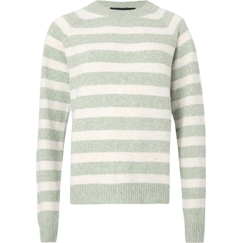 VERO MODA Sveter VMDoffy zelená melírovaná / biela 67000295